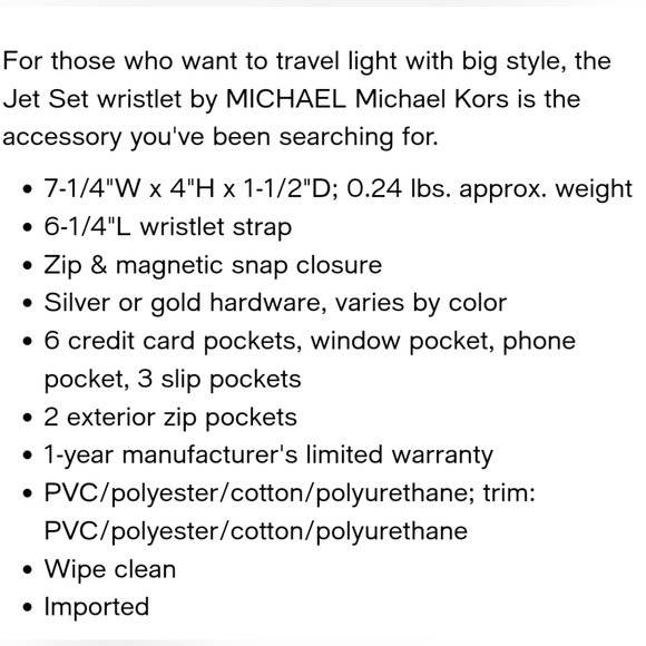 Michael kors Signature Jet Set Medium Double Zip Wristlet Wallet - Picture 4 of 11